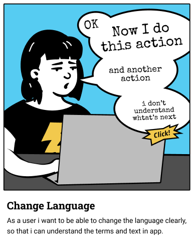 Change Language user story